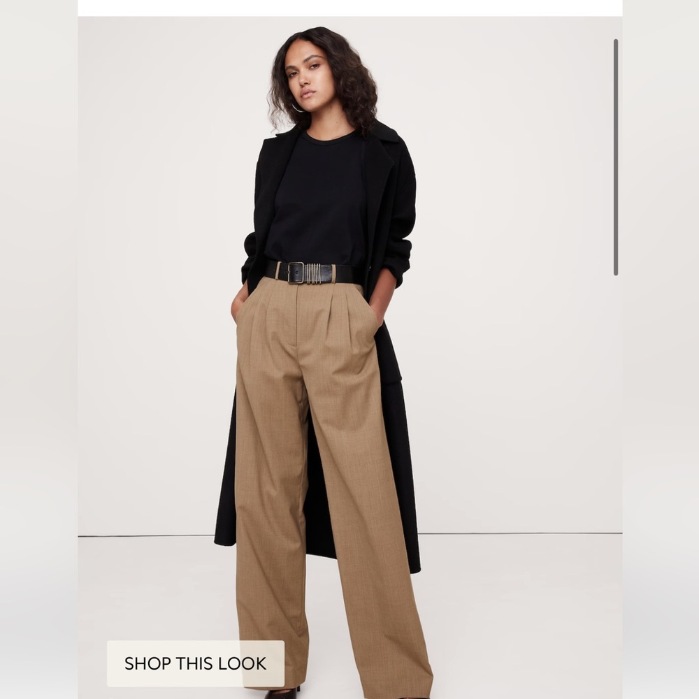 HIGH-RISE WIDE-LEG WOOL PANT